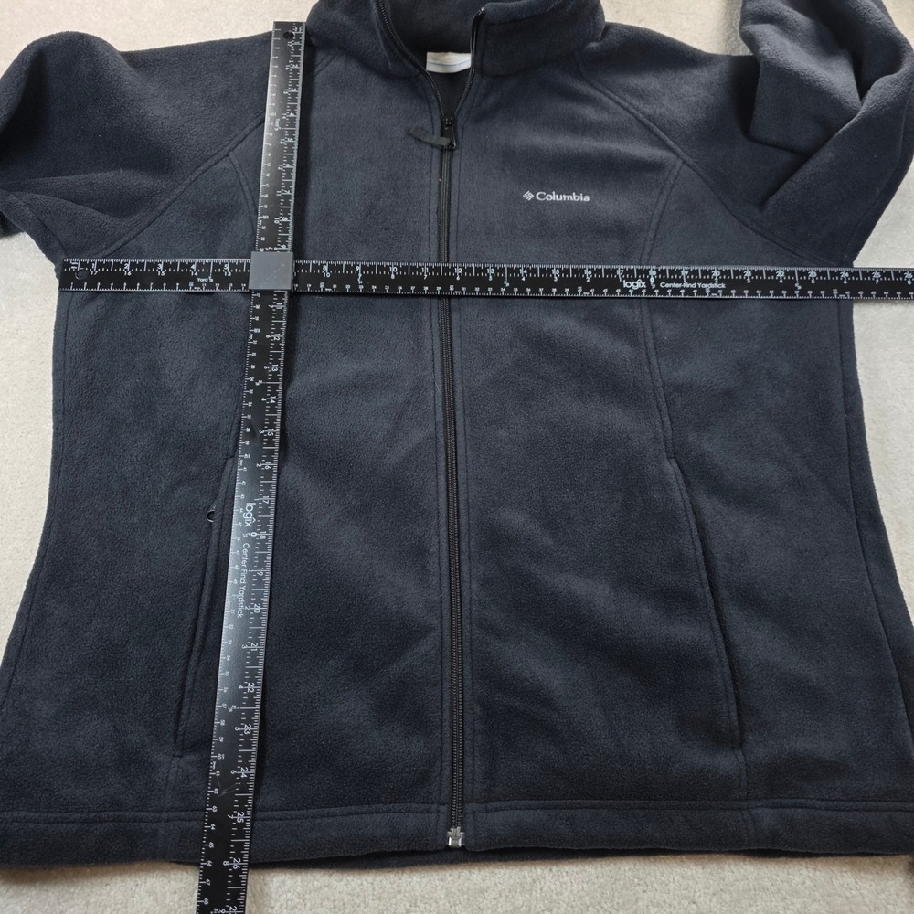 Columbia Benton Springs Fleece Jacket Womens 1X Black Full Zip Mock Neck Outdoor - Picture 6 of 9